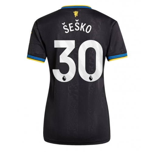 Billige Fotballdrakt Manchester United Benjamin Sesko #30 Replika Tredjedrakt Dame 2025-26 Kortermet Billige Fotballdrakt Manchester United Benjamin Sesko #30 Replika Tredjedrakt Dame 2025-26 Kortermet